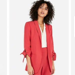 Tie Sleeve Boyfriend Blazer